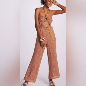 NWT Anthropologie FAITHFULL MALAIKA
LINEN JUMPSUIT Size 10